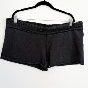 LULULEMON Blissed Out Shorts Heathered Black Size 18